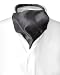 Antonio Ricci ASCOT Solid CHARCOAL GREY Color Cravat Men's Neck Tie