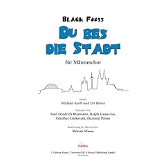 Bl�ck F��ss - Du bes die Stadt, f�r M�nnerchor