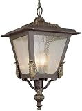 Ronan Hanging Outdoor Lantern, 3 LIGHT, BLACK / GOLD - B001LP7P9...