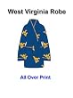 West Virginia - Ladies Robe - All Over Print