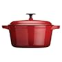 Kitchen Craft Molten Cocotte ronde avec couvercle Fonte Rouge 28 cm x 13 cm 6 litres (Import Grande Bretagne)