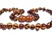 Amber Teething Necklace with Tooth Tissues (Rounded, Cognac)