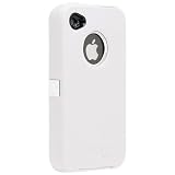 OtterBox Universal Defender Case for iPhone 4 (White Silicone & White Plastic)