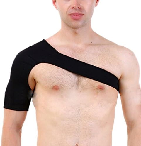 HNA Peak Breathable Neoprene Elastic Single Shoulder Support Brace, Small, Black