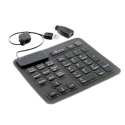 Extended Number Keypad for Data Entry - Black for Pc Laptop Notebook