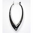 Sterling Silver Plain Hoop Earrings - Size: 58mm