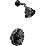 Moen T2112WR Kingsley Posi-Temp Shower Trim Kit without Valve, Wrought Iron