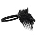 JustinCostume 1920s Accessories Headband Necklace Gloves Cigarette Holder Boa, B