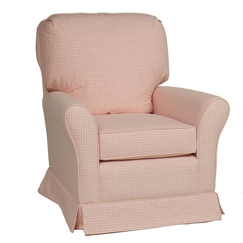 Crown Gingham Glider Rocker - Pink