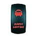 STV Motorsports® Laser Red Rocker Switch Bumper Light 20A 12V On/Off LED Light