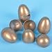 Gold Hinged Plastic Easter Eggs – Cnt. 100