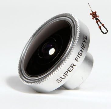 Magnetic 180 Degree Angle Fisheye (0.28X) Lens for Apple iPhone 4/4G/4S iPod Nano 4G HTC Mobilephone Camera Phone+ One Cool Skull Key Chain Charm Strap At Random Color