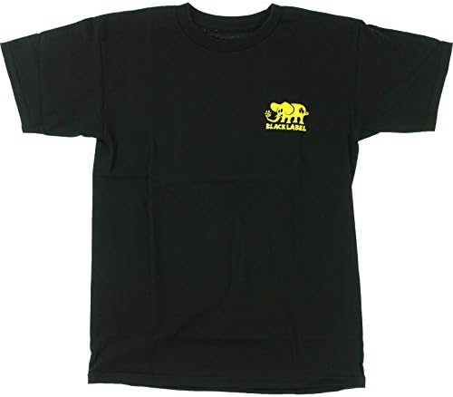 Black Label Skateboards Classic Elephant Black Small T-Shirt by Black Label Skateboards