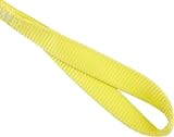 Mazzella EE1-901 Nylon Synthetic Heavy Duty Web Sling with Twist Eyes #4, 1 Ply, 4' L x 1