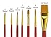 Fundamentals Paint Brush Set Short Handled For Decorative Arts, Watercolor, Acrylic, Oils, Set Of 7 Classic Golden Watercolor Paint Brushes - Set No. 15