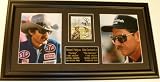 Dale Earnhardt Sr. and Richard Petty Autographed Photo - Deluxe Custom Frame with Driver Photos and Nameplate
