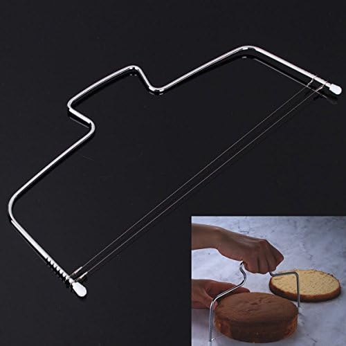 Stainless Steel Adjustable Wire Small Bread Cake Cutter Leveler Slicer Decor Kitchen Baking Tools Cake Slicer Lifter Kit Bakeware Decorating