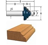 BOSCH 85604M 1-11/32-Inch Diameter 5/8-Inch Cut Carbide Tipped Cove & Bead Router Bit 1/4-Inch Shank With Ball Bearing