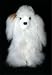 Soft Cuddly Alpaca Stuffed Animal Hand Made Pet Dog Teddy Bear APD_WHITEBROWN10_085