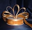 Organza Satin Edge Ribbon - 7/8" - 25 Yards (75 FT) - Gold