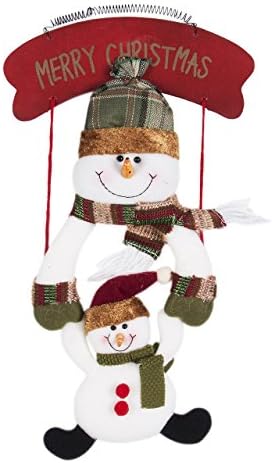 "Merry Christmas" Santa Claus/Snowman Door Wall Tree Hanging Ornaments Christmas Decorations (Snowman)
