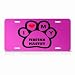 Tibetan Mastiff Dog Dogs Pink Novelty Animal Metal License Plate Wall Sign Tag