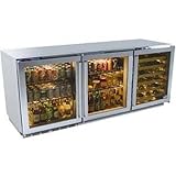 Perlick Hp72row-s-3l-3l-3r 48 Bottle Freestanding Double Refrigerator And W ....