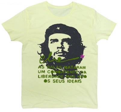 CHE GUEVARA Tシャツ 待ってましたチェ・ゲバラ！ スプレーで壁に落書きしたような絶妙な風合いのデザイン Tシャツ CHE GUEVARA (M, LIGHTYELLOW)