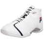 Fila Men's Falcon Basketball Shoe,White/Peacoat/Red,9.5 M