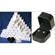 144 Black Leather Earring & Pendant Jewelry Gift Boxes