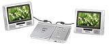 Sigmatek PDX 1300 Dual - Lecteur DVD DivX Portable 2 Ecrans - Silver