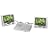 Sigmatek PDX 1300 Dual - Lecteur DVD DivX Portable 2 Ecrans - Silver