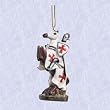 Christmas ornament Gothic holiday crusade knight horse