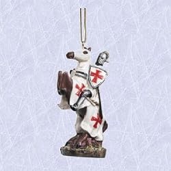Christmas ornament Gothic holiday crusade knight horse
