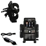 Samsung Access Auto Vent Holder with Car Charger - Uses Gomadic TipExchange