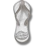Univ Of Florida Gator Head Flip Flop 1 Pendant (Silver)