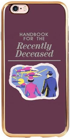 Handbook Recently Cover Purple Background TPU Electircal Golden Edge iPhone 6s Case.