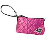 NFL St Louis Rams Pink Quilted Wristlet