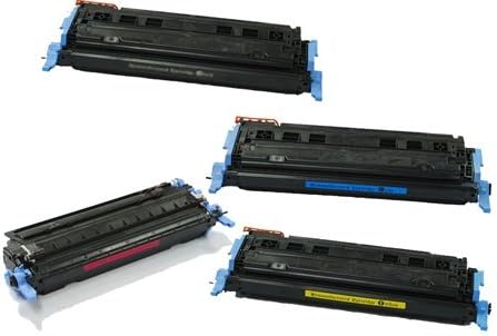Elias Imaging © HP Compatible 124A Toner Cartridge Set ( Q6000A, Q6001A, Q6002A, Q6003A ) For Color LaserJet 1600 / 2600 / 2600n / 2600dn / 2605 / 2605dn / 2605dtn / CM1015MFP / CM1017mfp Printers
