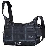 Jack Wolfskin Umhängetasche Schultertasche Boomtown 7213 black fade checks