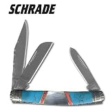 Schrade Folding Knife Turquoise Pearl Middleman
