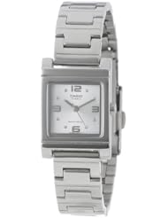 Casio Womens LTP1237D-7A Silver-Tone Shell White Dial Watch