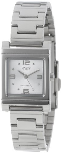 Casio Women's LTP1237D-7A Silver-Tone Shell White Dial Watch Casio Women's LTP1237D-7A Silver-Tone Shell White Dial Watch