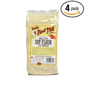 Bob's Red Mill Flour Soy, 16-Ounce (Pack of 4)