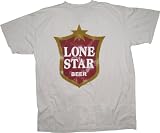Junk Food Lone Star Beer Officially Licensed t-shirt Cream