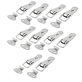 ラッチ，SODIAL(R)ツールボックスのハードウェア引き出しステンレス製スイベル、9月10日ラッチ