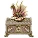 DRAGON Rose Treasure Trinket JEWELRY BOX New