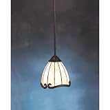 Odette Art Nouveau 7 1/2 Wide Tiffany Pendant Chandelier