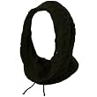 Soft Lining Hoodie Pullover Headscarf Knit Loop Neckwarmer Scarf Ski Hat Black
