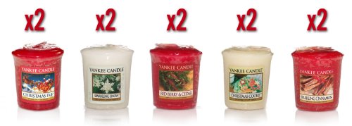 Yankee Candle 10 Pack Favourite Festive Assorted